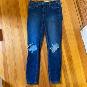 Free people ripped knee jeans